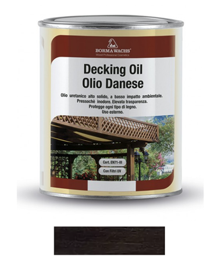 АКЦИЯ МАЙ 2025! Масло датское Decking Oil 125 мл для террас цвет 1472 Венге для наружных работ Borma 4971IL-1472.125