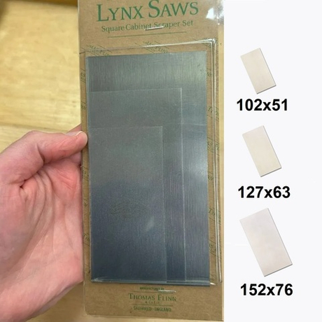 Новинка! Цикли прямоугольные 3 шт Pax 0.8 мм TF Pax / LYNX Cabinet Scraper Set М00005140
