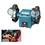 Новинка! Точильный станок настольный / Точило Makita GB 602 220В 0,25 кВт, Диск 150 мм, защитные стекла, подсветка, для зачистки, шлифовки и заточки деталей, инструмента GB602