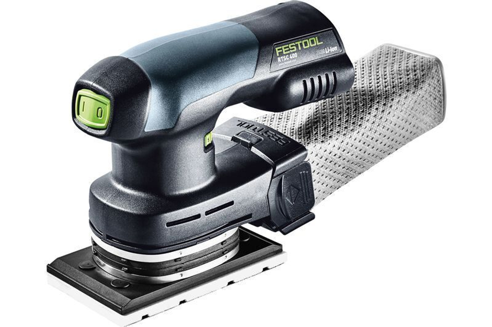 Аккумуляторная шлифовальная машинка Rutscher RTSC 400-Basic 18 В с подошвой, кожухом, мешком в систейнере FESTOOL 576347