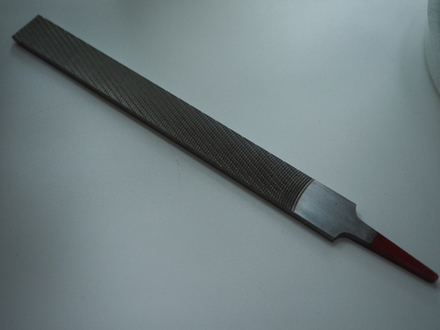 ХИТ! Рашпиль японский Iwasaki красный прямой плоский 200 х 20 мм шаг 1,2 мм Miki Tool MT CP-20E М00010280