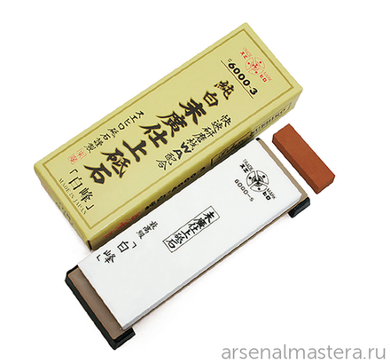 ХИТ! Заточной абразив 6000 Suehiro 183 х 63 х 20мм на подставке, с нагурой MT 6003 М00014381