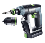 ХИТ! Аккумуляторная дрель-шуруповёрт FESTOOL CXS 10,8 В 2,6-Set с 2 шт Аккумуляторами, Устройством быстрозарядным ПЛЮС Насадка угловая 576093