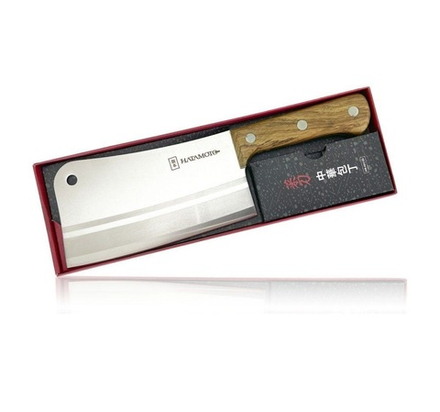 ХИТ! Кухонный топорик для рубки мяса и костей Hatamoto длина лезвия 185 мм сталь SUS420J2 Tojiro HN-HH190