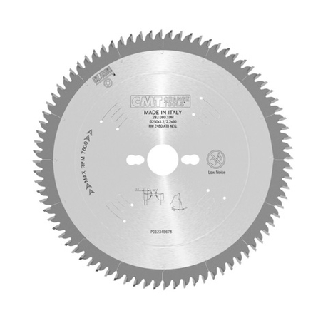 Диск пильный Ultra Fine Finishing 250 x 30 x 3,2 / 2,2 минус 2 гр 40 гр Hi ATB Z 80 CMT 283.080.10M
