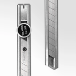 Новинка! Технический нож японский легкий из нержавеющей стали TAJIMA LC-302 Precision Craft Stainless Steel ширина лезвия 9 мм, ручная фиксация, 3 лезвия LC302