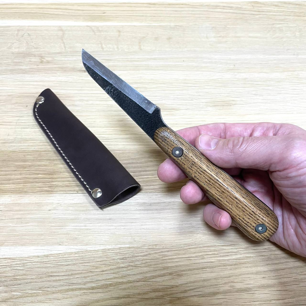 Новинка! Нож ремесленный ПЕТРОГРАДЪ богородский тип, двусторонняя заточка, клинок 70 мм М00017622