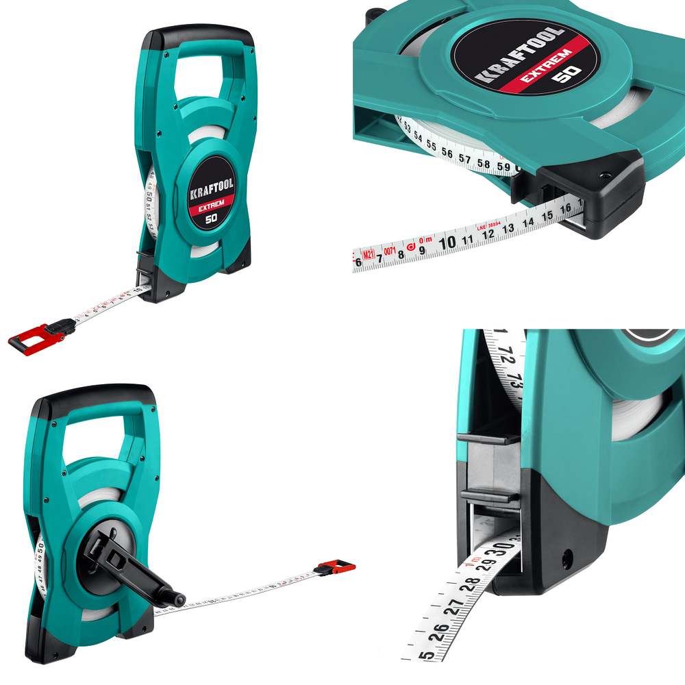 Новинка! Мерная лента геодезическая стальная KRAFTOOL EXTREM 50 м 34185-50