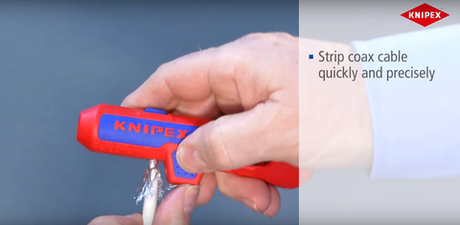ХИТ! Cтриппер универсальный 135 мм для круглых проводов ErgoStrip, 0.2 - 4 мм², d 8 - 13 мм, 16 95 01 SB KNIPEX KN-169501SB