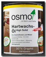 ХИТ! Цветное масло с твердым воском Osmo 3074 Графит 2,5 л Hartwachs-Ol Farbig слабо пигментированное для внутренних работ Osmo-3074-2.5 10100312