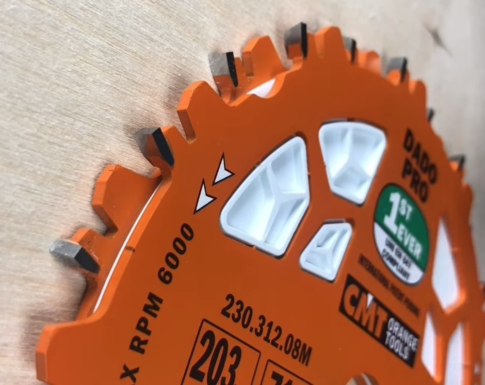 ТЕПЕРЬ ДЕШЕВЛЕ СУПЕР ХИТ! Диск пильный ДАДО 203 x 30 x 6 - 20 z 12 a 12 DADO CMT 230.312.08M