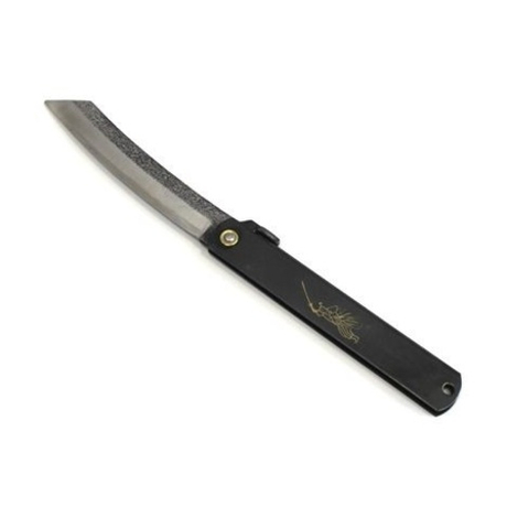 ХИТ! Нож японский складной Higonokami Kuro 220 / 100 мм чёрная рукоять MT BHT-LL Miki Tool М00010276