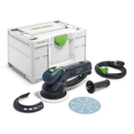 ХИТ! Эксцентриковая шлифовальная машинка с редуктором FESTOOL ROTEX RO 150 FEQ-Plus для грубого, тонкого шлифования и полирования в систейнере Systainer SYS3 M 237 576017