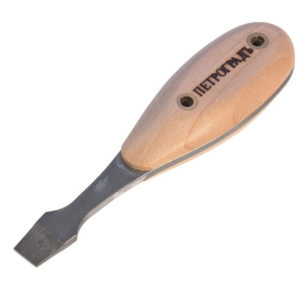 ХИТ! Отвёртка ПЕТРОГРАДЪ для работы с рубанками 10 мм х 1.4 мм х 125 мм для рукоятей М00014010