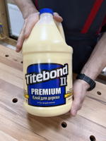 ХИТ! Клей столярный влагостойкий TITEBOND II Premium Wood Glue 5006 кремовый 3.8 л TB5006