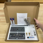 Кондуктор для сверления с набором сверл для точного сверления отверстий под мебельное соединение с эксцентриком GOLDRATIO М00021313