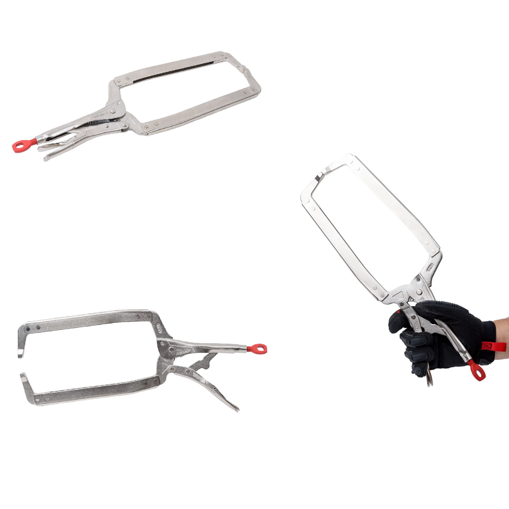 Новинка! Зажим - струбцина Milwaukee TORQUE LOCK GEN II тип С, с обычными губками 480 мм (18") для сварки 4932472260