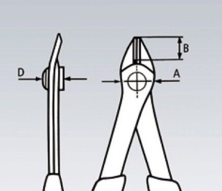 Бокорезы прецизионные 125 мм Electronic Super Knips чернёные, зажим для проволоки KNIPEX KN-7871125