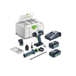 Аккумуляторная дрель - шуруповёрт QUADRIVE TDC 18/4 5,0/4,0 I-Set  в систейнере SYS3 DF M 187 FESTOOL 577612