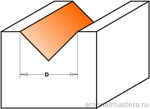 Фреза пазовая c углом 90 гр. S=12 D= 19 x 16 CMT 915.690.11