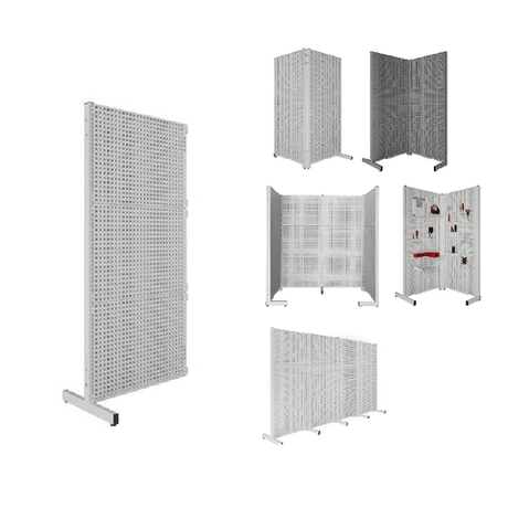 Новинка! Модуль перфорированный с T-стойкой системы МСР Gresson 805 х 30 х 1850 мм МПИ-1850T