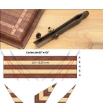 Специальный нож для инкрустации с двойным лезвием 146 мм Miki Tool MT SHIRAGAKI-2 / LV 60N0701 М00004883