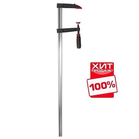 ЗИМОЙ ВЫГОДНЕЕ ХИТ! Струбцина из ковкого чугуна F- образная 1000 х 120 Усилие прижима до 470 кг DIN 5117 WOODWORK FCD-1012