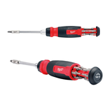 АКЦИЯ ФОКУС-ПЛЮС! Отвертка универсальная Milwaukee с трещоткой со сменными вставками 14 в 1 PH/PZ/TX/HEX/SL 4932480582