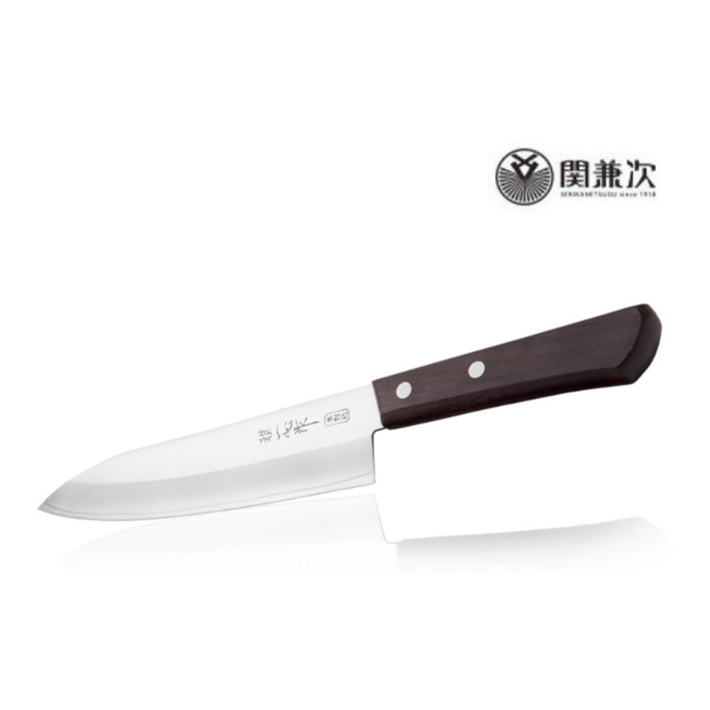 Шеф Нож японский Кухонный Поварской Kanetsugu Special Offer длина лезвия 180 мм сталь AUS-8/SUS410 3 слоя, рукоять розовое дерево, заточка 5000 Tojiro 2004