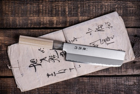 Японский Овощной Кухонный Нож Накири Fuji Cutlery Ryutoku длина лезвия 160 мм нержавеющая сталь рукоять магнолия заточка 5000 Tojiro FC-580