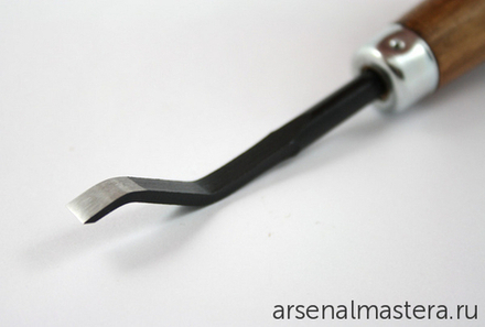 Резец для резьбы по дереву и линолеуму плоский 6 х 70 мм (Штихель - подборщик фона) Narex 8237 00 823700