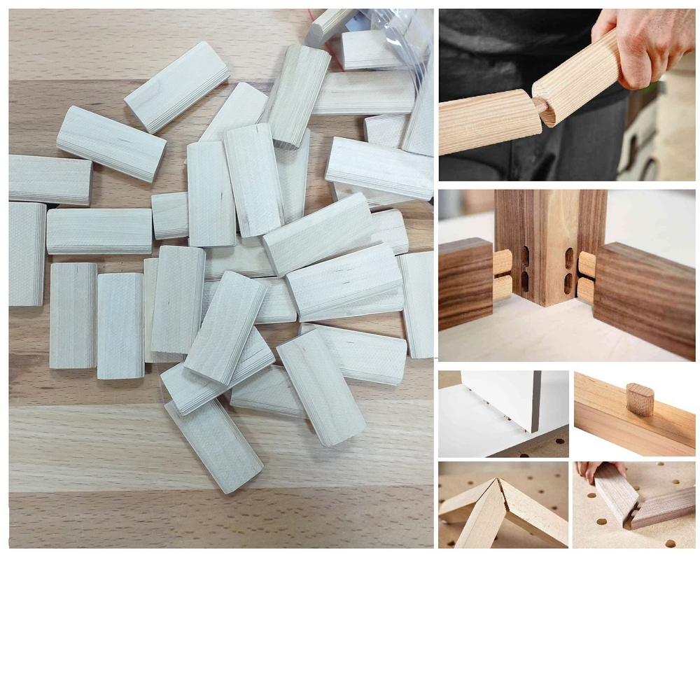 ХИТ! Комплект Шип - Дюбель 100 шт D 8 х 22 х 50 мм DOMINO аналог Festool ARMA 106