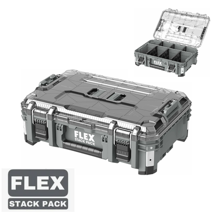 Новинка! Большой кейс - органайзер глубокий STACK PACK TKL DO с прозрачной крышкой FLEX 533242