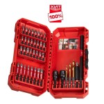 ХИТ! Набор ударных бит 40 предметов SHOCKWAVE GEN III для шуруповерта в кейсе Milwaukee 4932492004