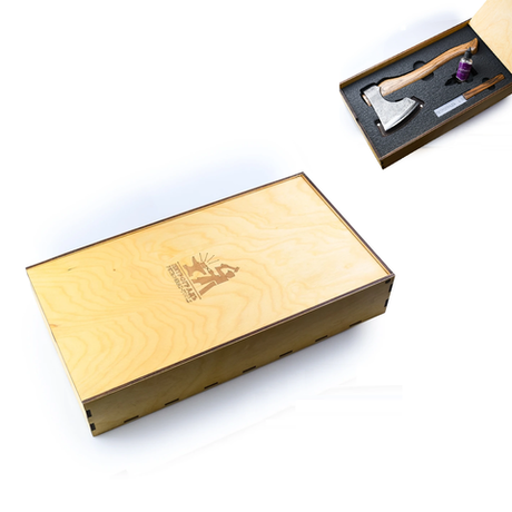 Новинка! Ящичек для инструментов ПЕТРОГРАДЪ 462 х 252 х 85 мм, для комплектации наборов с топорами Рославль 7 и пр. М00021434