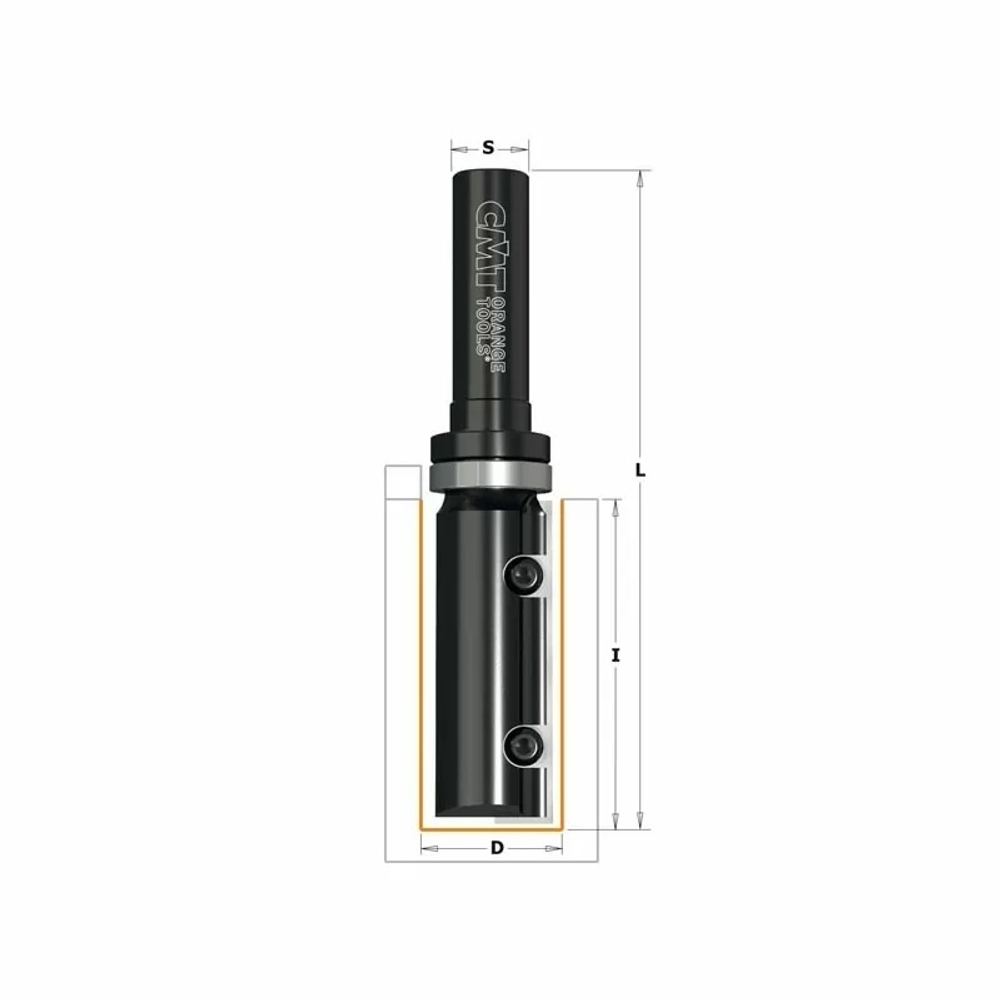ВЕСНА СКИДКИ! Фреза обгонная верхний подшипник сменные ножи HM Z1 S 12 D 19 x 48,3 RH CMT 652.690.11B