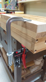 ХИТ! Струбцина кованная F-тип 160 х 80 мм c рычажной рукояткой Woodwork RFC-1680
