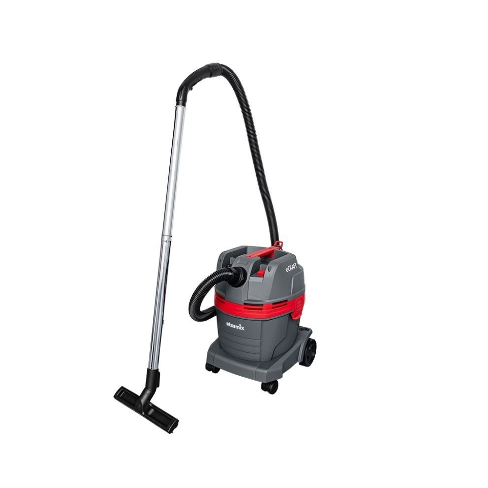 Новинка! Строительный пылесос профессиональный Starmix eCraft PL- 1422 EWR класс L, 1,4 кВт, 21 л, ручная очистка фильтра Press&Clean, сухая и влажная уборка 102566