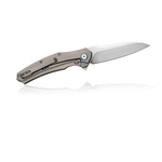 Новинка! Нож японский складной Tojiro Hatamoto, сталь VG-10, 1000 грит, рукоять титановый сплав, клинок 92 мм HFK-2436