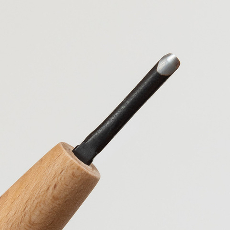 Новинка! Стамеска японская для резьбы по дереву Miki Tool Seigen N 4, полукруглая РК, 3 мм М00019861