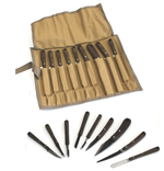 ХИТ! Набор японских резцов HIRO 9 штук в скрутке Miki Tool WCT-9 М00010265