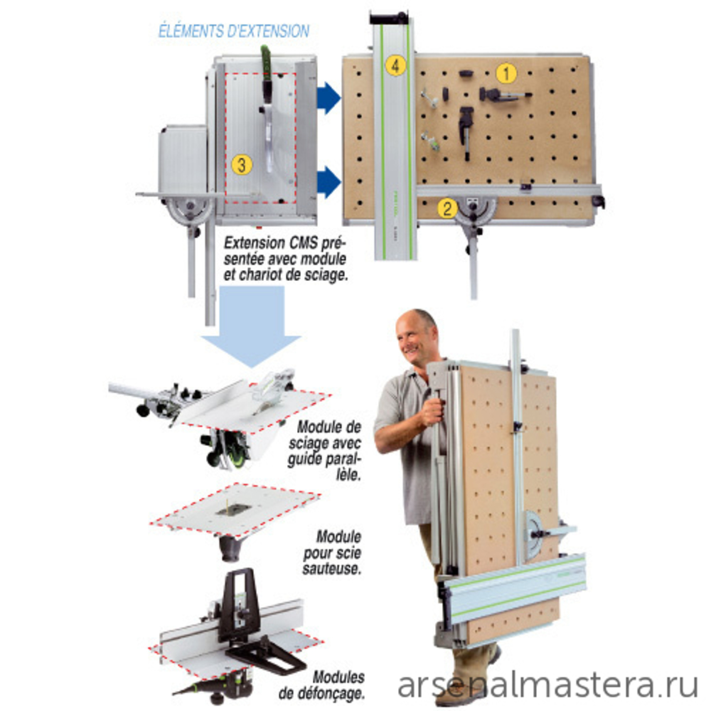 Стол рабочий многофункциональный Festool MFT/3 495315