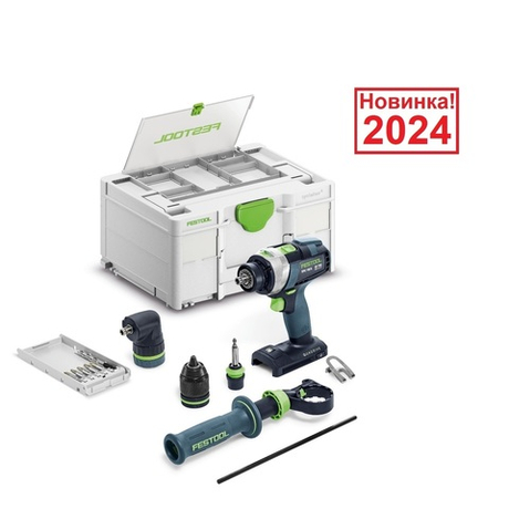 Аккумуляторная ударная дрель - шуруповёрт QUADRIVE TPC 18/4 I-Basic-Set FESTOOL 577625