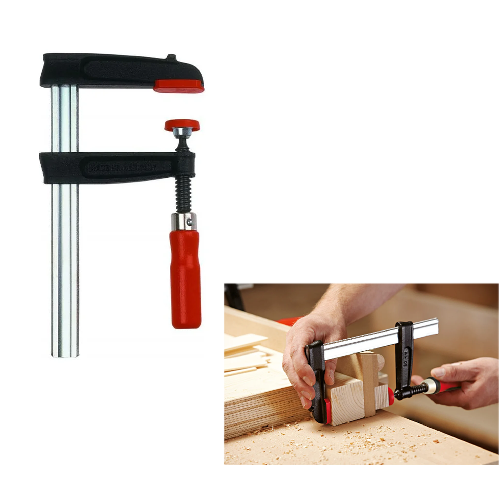 Новинка! Струбцина чугунная BESSEY 600 / 120 мм, 5.5 кН деревянная ручка BE-TPN60S12BE