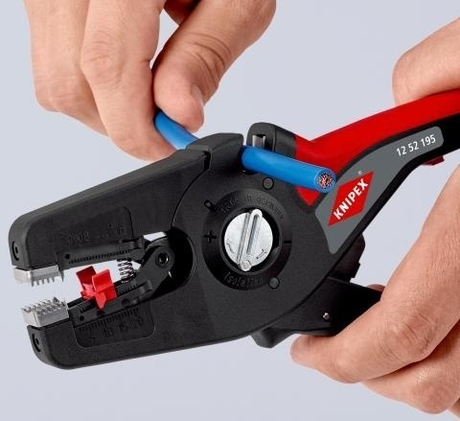 2025 ВЫГОДНЕЕ! Стриппер автоматический 195 мм PreciStrip 16, 0.08 - 16 мм2 AWG 28 - 6 KNIPEX KN-1252195