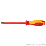Отвертка VDE Phillips PH0 x 60 мм, длина 162 мм, диэлектрическая, 98 24 00, KNIPEX KN-982400