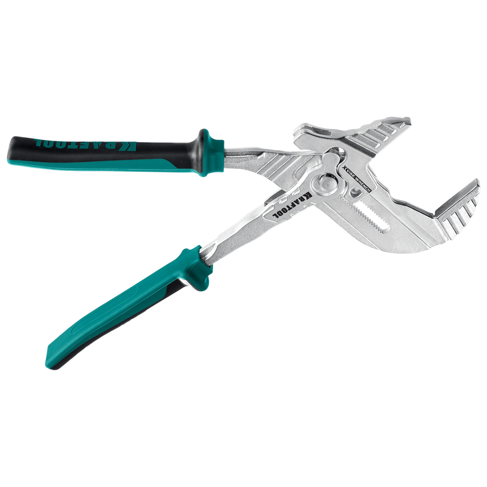 Новинка! Клещи переставные - гаечный ключ KRAFTOOL Vise-wrench 300 мм, 2-х компонентные рукоятки, быстрая настройка нажатием кнопки, принцип трещетки 22069