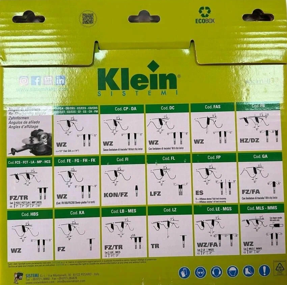 Новинка! Пильный диск Klein для торцовки с протяжкой 260 х 2,5 / 1,8 х 30 Z 60 Neg AB260.06030