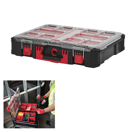 Новинка! Органайзер Milwaukee PACKOUT 10 емкостей для хранения 4932464082