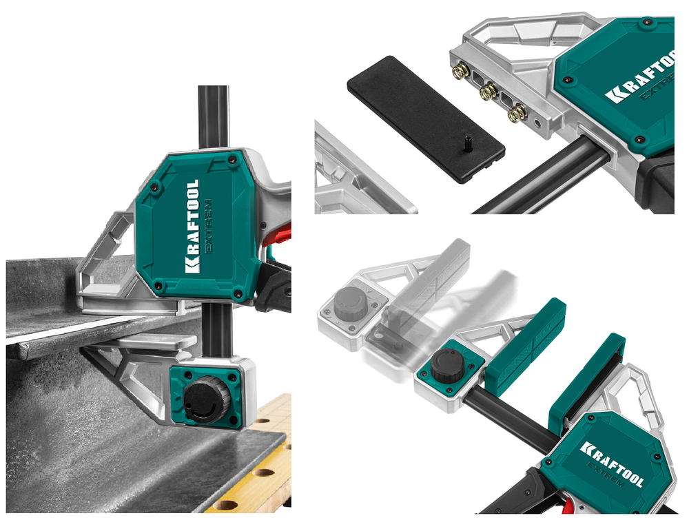 Новинка! Струбцина пистолетная быстрозажимная KRAFTOOL EXTREM-1270/95 1270 х 95 мм 32228-127_z01